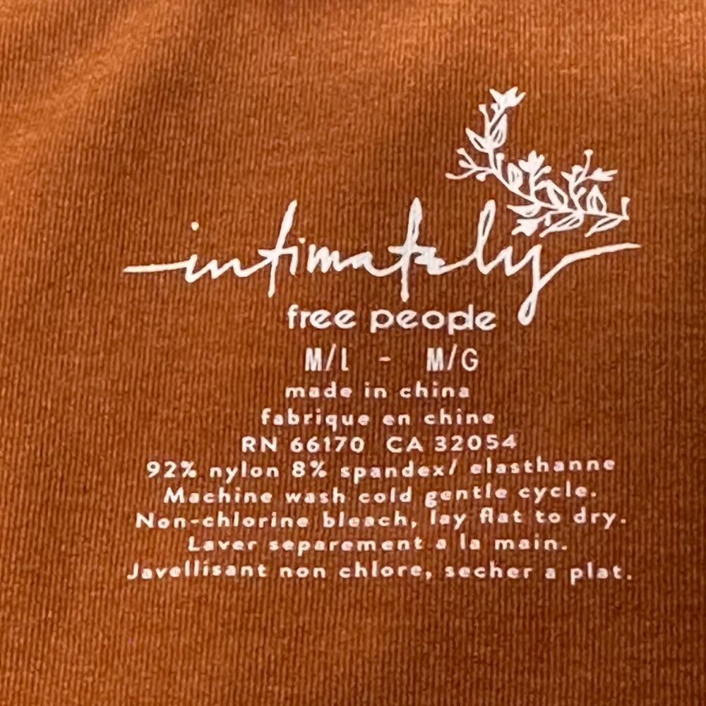 Free People Intimately Rust Seamless Bralette M/L NWT - Picture 7 of 7